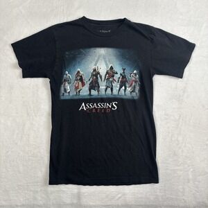 Assassin's Creed Black Short Sleeve Video‎ Game Tee Graphic Shirt Men's Small